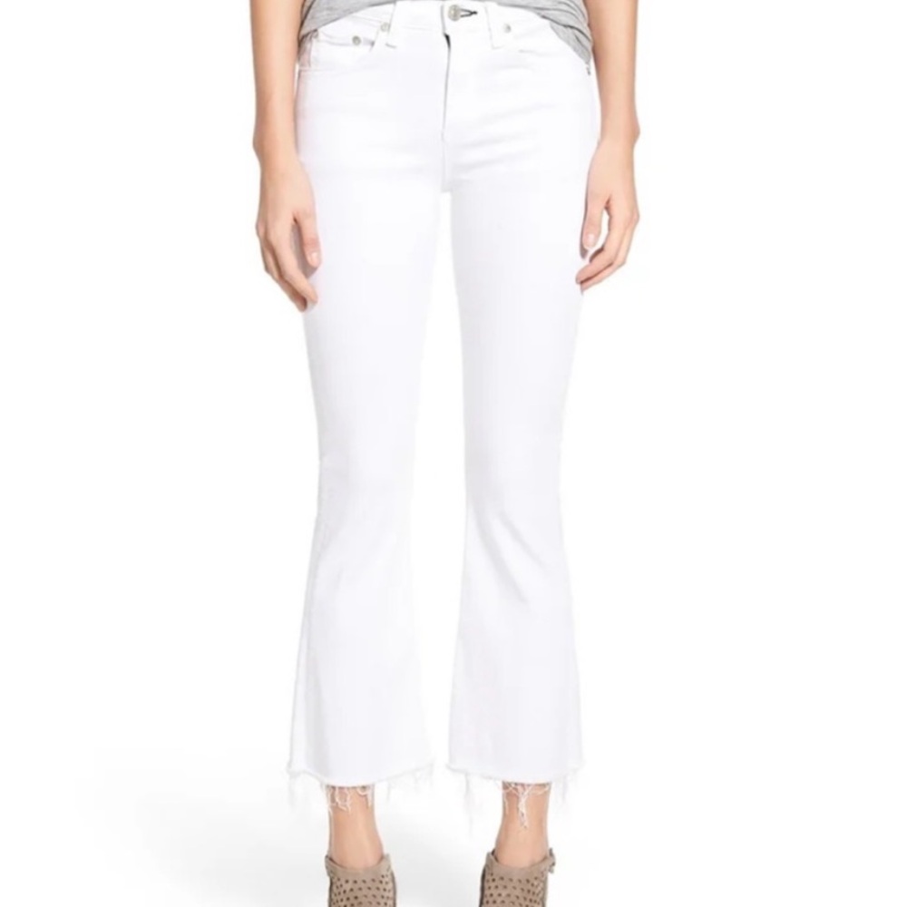 NWT rag & bone Jeans Bright White Crop Flare MSRP$235 Size 25 (0) 27(4) or 28(6)